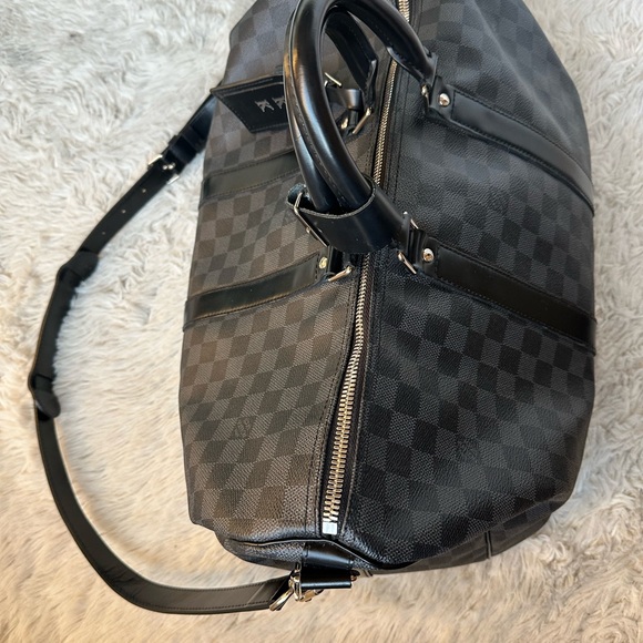 LOUIS VUITTON Damier Graphite Keepall Bandouliere 45 - Picture 13 of 14